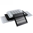 thumbnail image 2 of Rectangular Air Vent Cover Ventilation Grille For Wardrobe Shoe Cabinet Closet, 2 of 3
