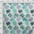 thumbnail image 2 of oneOone Velvet Light Mint Green Fabric Food Craft Projects Decor Fabric Printed By The Yard 58 Inch Wide, 2 of 3