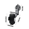 thumbnail image 3 of Qonioi Car Inlaid Rotating Phone Holder, 360 Degree Rotation Suction Cup Car Mount for Navigation, Universal Dashboard Windshield Phone Stand for All Phones, 3 of 6