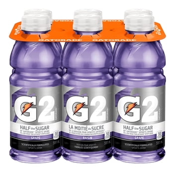 Gatorade G2 Grape Sports Drink 6 x 591 ml Bottles