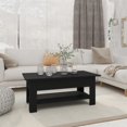 thumbnail image 1 of vidaXL Coffee Table Black 102x55x42 cm Engineered Wood, 1 of 4