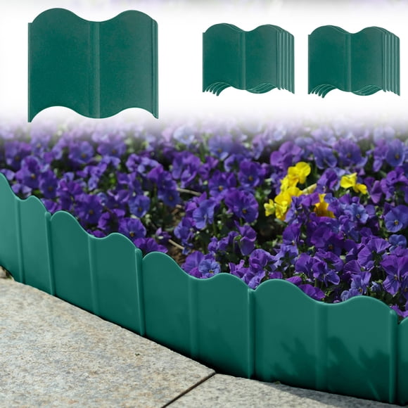 Czzoypi Garden Edge Border Decoration Garden Clearance (Green), Garden Edge Border Decoration Garden Fence Flower Bed Border Is Suitable For Terrace Walkways And Courtyards