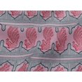 thumbnail image 4 of oneOone Viscose Jersey Fabric Peacock Block Printed Fabric 1 Yard 60 Inch Wide, 4 of 5