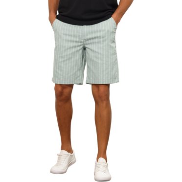 INSPIRE CHIC Striped Shorts for Men's Regular Fit Summer Chino Shorts Pants 38 Gray