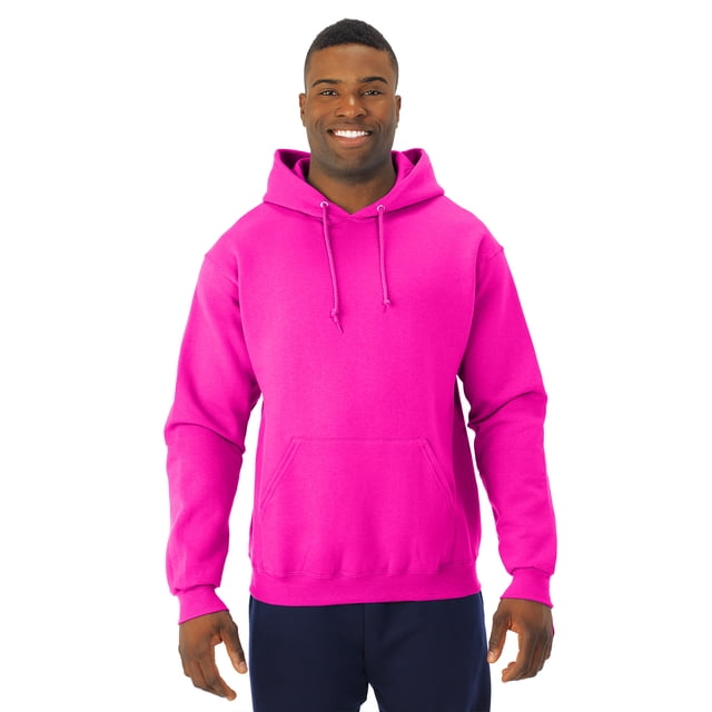 Jerzees Chandail à Capuchon en Molleton NuBlend pour Hommes, P, Rose Néon