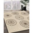 thumbnail image 3 of Ahgly Company Tapis d'Intérieur Lavable en Machine Carré Transitionnel Pérun Brun, 8 Pieds Carré, 3 of 7