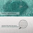 thumbnail image 4 of Upgraded Extra Large Non Slip Bath Mat 24"x36" Soft Absorbent Fluffy Thick Microfiber Cozy Throw Bathroom Rugs with Waterproof Backing for Tub Shower Bathroom Floors Accessories (Turquoise), 4 of 8