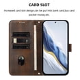 thumbnail image 3 of Wallet Phone Case for Google Pixel 8A 360° Protective Flip Cover with Card Slots Kickstand Brown, 3 of 6