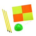 thumbnail image 3 of S SERENABLE Soccer Corner Flag Portable Replacement with Base Football Field Corner Flag 1.5m pole green base, 3 of 9