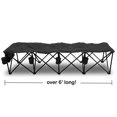 thumbnail image 2 of GoTeam! Banc d'Équipe Pliant Portable à 4 Places - Noir, 2 of 2