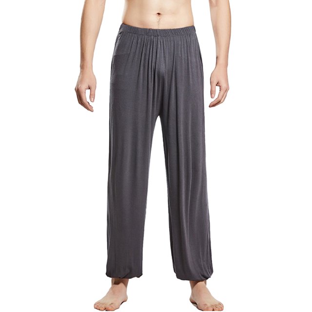 Pantalon de Pyjama Homme en Coton Tricoté avec Boutons
