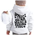 thumbnail image 1 of FAOWME Chandail à Capuchon pour Filles Manches Longues Sweat à Capuche Graphique Mignon Blanc 4-5 Ans, 1 of 5