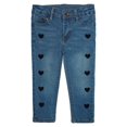 thumbnail image 1 of KIDSCOOL SPACE Little Girls Boys Jeans,Elastic Band Inside Straight Fit Stretchy Soft Denim Pants,3-4 Years, 1 of 6