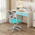 thumbnail image 4 of Costway Kids Desk Chair Children Study Chair with Adjustable Height, Armrest & Footrest Green, 4 of 10