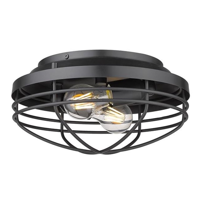 Golden Lighting 9808-FM BLK Support de Montage Affleurant pour Port de Mer - Noir