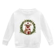 thumbnail image 4 of PMVFHDE Liquidation Chandails en Molleton de Noël Enfants Automne et Hiver Manches Longues Imprimé de Noël Col Rond Chandail à Capuchon pour Garçons et Filles Plus Chaud Chandail à Capuchon Manteau Vêtements Filles, Blanc, 8-9 Ans, 4 of 4