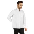 thumbnail image 3 of Bestman Solid Long Sleeve Shirt For Mens Front Double Button Placket Chinese Collar Shirt, 3 of 7