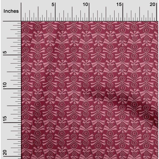 oneOone Tissu Polyester Lycra Imprimé Floral par Yard 56 Pouces de Large