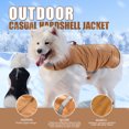 thumbnail image 4 of Veste d'Hiver pour Chien, Veste Résistante à l'Eau, Manteau d'Hiver Réfléchissant avec Sangles Réglables, Doublure en Polaire Épaisse, Fermeture Éclair Arrière et Bandes Réfléchissantes, pour Grandes Races, 4 of 7