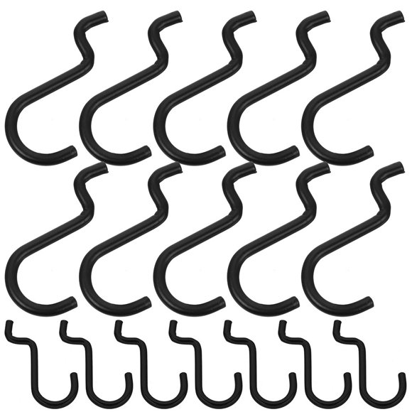 TABLZONE 24PCS Pegboard Organizer Iron Black for Workshop Managing