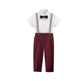 thumbnail image 2 of Timegard Toddler Baby Clothes Boy Formal Pants Button Comfy Casual Children Suit Pants Solid Color, 2 of 3