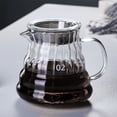thumbnail image 1 of UsRHHA Hand Brewed Coffee Sharing Pot with Filter, Gray Cloud Pattern Glass Drip Coffee Maker, Pour Over Coffee Brewing Equipment, 1 of 7
