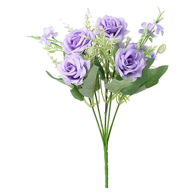 TIMIFIS Artificial Flower Simulation Flower Living Room Decoration Plastic Flower Silk Flower Dining Table Flower Decoration Bouquet Simulation Rose