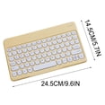 thumbnail image 3 of Clavier de Machine à Écrire Sans Fil Portable Bluetooth Couleur Clavier d'Ordinateur, Mini Machine à Écrire Rétro Sans Fil Compacte au Design Flexible Clavier, Design Compact Ultra-Mince, 3 of 3
