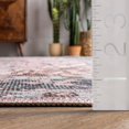 thumbnail image 2 of nuLOOM Tapis Médaillon Ultra Mince Lavable à la Machine Sasha, 6x9, Rose, 2 of 6