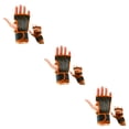thumbnail image 4 of maskred 2pack/lot Stay Comfortable And Secure With Durable Weight Lifting Gloves Orange L 3Set, 4 of 6