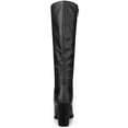 thumbnail image 2 of Unique Bargains Bottes Hauteur Genou à Bout Rond à Talon Bloc pour Femme Noir US 8.5, 2 of 7