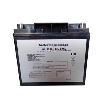 12V 22Ah SLA Battery Replaces CB19-12, ES1217, UB12200, LC-RD1217P