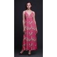 thumbnail image 3 of Bimba Robe Longue Maxi d'Été pour la Plage à Bretelles Spaghetti Ajustables Imprimée d'Oiseaux - Petit, 3 of 5