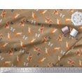 thumbnail image 2 of Soimoi Brown Moss Georgette Fabric Insect & Cat Animal Print Fabric by Yard 42 Inch Wide, 2 of 3