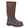 thumbnail image 2 of DRYSHOD WORK Men's Steel Toe WIXIT Cool-Cladâ¢ Waterproof Work Boot Brown/Orange - STT-UH-BR, 2 of 7