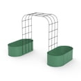 thumbnail image 4 of Yiwa Heavy Duty Galvanized Raised Garden Bed, Features 96 Inch Tall Vertical Arch Trellis, Rust-Resistant Planter Box for Outdoor Climbing Plants, Vegetables, and Flowers, 4 of 8