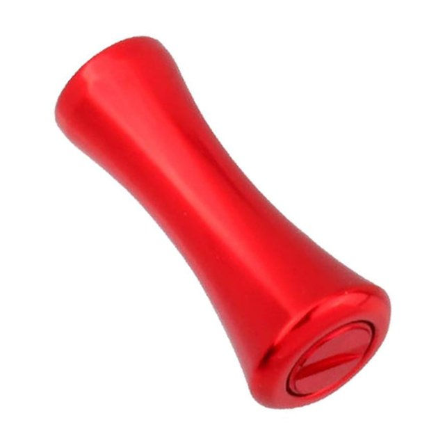 QualitChoice Poignée de Moulinet de Pêche Bouton Pièce de Rechange Pêche Modifiée Prise Dorée Accessoire Bricolage Rouge 0,8 X 3,6 cm