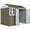 Light Grey, variant on Outsunny 12' x 5.5' Metal Garden Storage Shed with Lockable Door Dark Grey