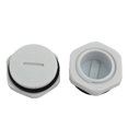 thumbnail image 3 of Unique Bargains 5pcs GLW-M25 Nylon Threaded Cable Gland Cap Round Screw-in Cover Gray w Washer, 3 of 3