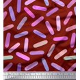 thumbnail image 1 of Soimoi Red Heavy Canvas Fabric Brush Stroke Abstract Print Fabric by Yard 58 Inch Wide, 1 of 3