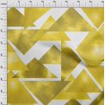 thumbnail image 4 of oneOone Rayon Yellow Fabric Geometrical Sewing Material Print Fabric By The Yard 56 Inch Wide, 4 of 4