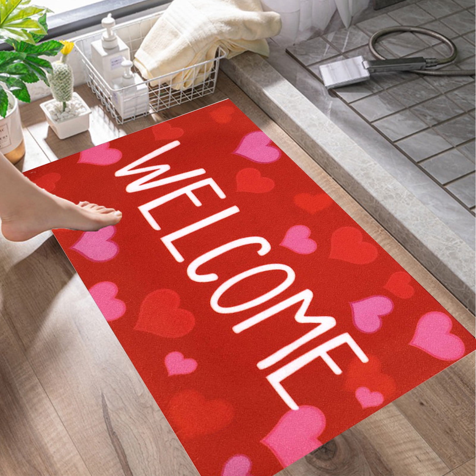 Birdeem Rugs for Living Room,Living Room Rugs,Valentine Day Living Room Bedroom Straight Carpet Floor Mats Bathroom Absorbent Non-Slip Mats Kitchen Foot Mats,Living Room Rug,Kitchen Mats for Floor