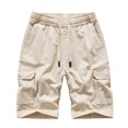 thumbnail image 1 of Plus Size Summer Pants Mens Summer Outdoors Casual Overalls Plus Size Have Pockets Drawstring Sport Shorts Pants Plus Size Overall Shorts, 1 of 9