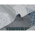 thumbnail image 5 of oneOone Velvet Midnight Blue Fabric Triangle Geometric Sewing Material Print Fabric By The Yard 58 Inch Wide, 5 of 5