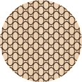 thumbnail image 1 of Ahgly Company Tapis Rond Lavable en Machine Intérieur Transitionnel Marron Sienne, 5 Pieds Rond, 1 of 7