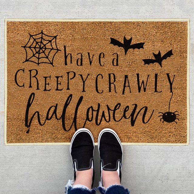HLONK Decorations Doormat Halloween Decor Halloween Door Personalized Front Home Decor