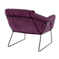 thumbnail image 3 of Miniature Canapé de Maison de Poupée Fauteuil Meubles de Maison de Poupée Canapé 1/6 Violet, 3 of 9
