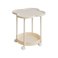 thumbnail image 2 of Yeciiwht Movable Night Stand Practical Double Layer Storage Nightstand Portable Bedside Table with Wheels Open Storage Side Table Small Storage Rack Sofa Mini Cabinet, Bedroom, Living Room, 2 of 7
