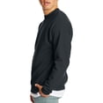 thumbnail image 3 of Hanes Mens EcoSmart Fleece Crewneck Sweatshirt, M, Black, 3 of 4