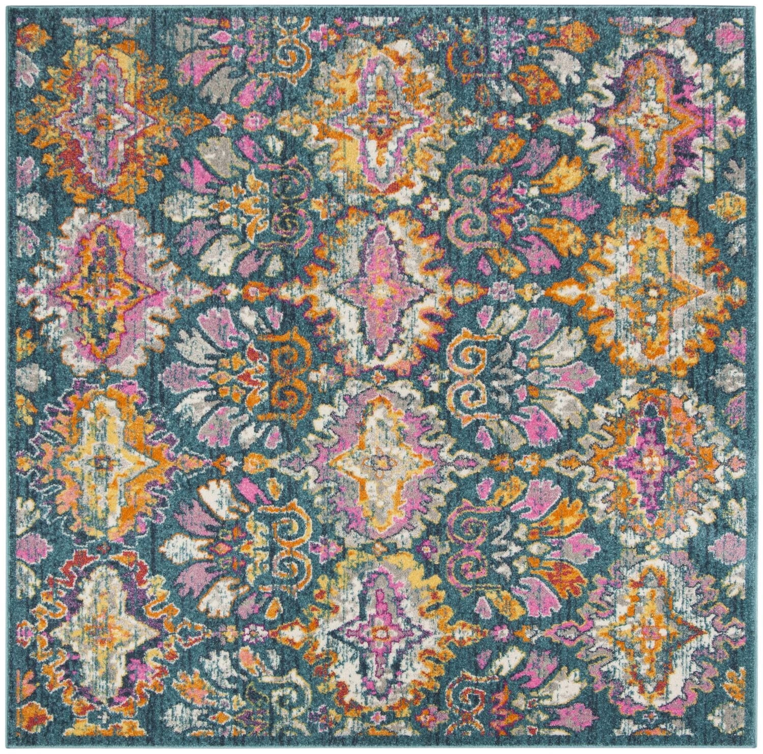 SAFAVIEH Madison Britton Geometric Floral Area Rug